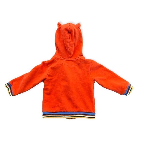 MAYORAL Orange Tiger Zip Up Top Sweatshirt, 12 mo - Picture 6 of 6